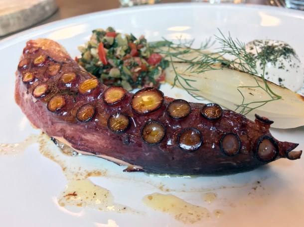 illustrative photo of the octopus at Wild Honey St James