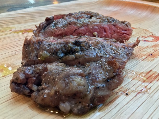 illustrative photo of the Pluma iberica from La Trattoria del Mercato at Mercato Metropolitano