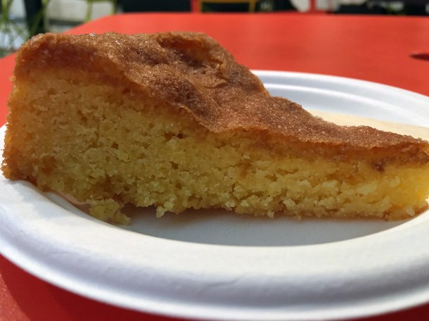 illustrative photo of the polenta cake from Caffe Latino at Mercato Metropolitano