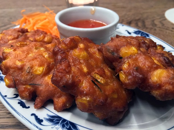 illustrative photo of the corn fritters at Mc and Sons