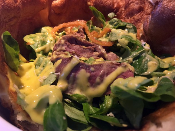 illustrative photo of the flat iron steak from Flat Iron Workshop at Arcade Food Theatre Centre Point