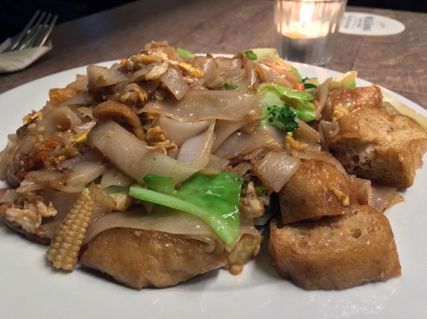 illustrative photo of the oyster sauce noodles with tofu at Mc and Sons