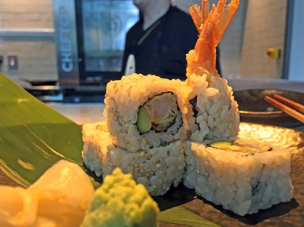 illustrative photo of the prawn tempura uramaki from Chotto at Arcade Food Theatre Centre Point
