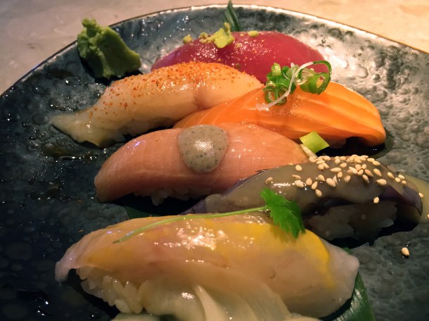illustrative photo of the six-piece nigiri sushi from chotto at arcade food theatre centre point
