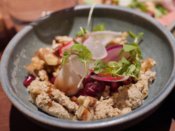 illustrative photo of the smoky aubergine at Nutshell Covent Garden