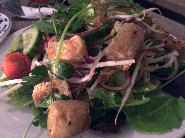 illustrative photo of the tofu salad at Mc and Sons