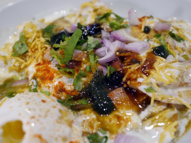 illustrative photo of the papadi chaat at Maya DD's