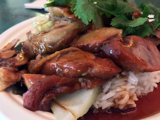 illustrative photo of the char siu pork from Ekachai at Flat Iron Square