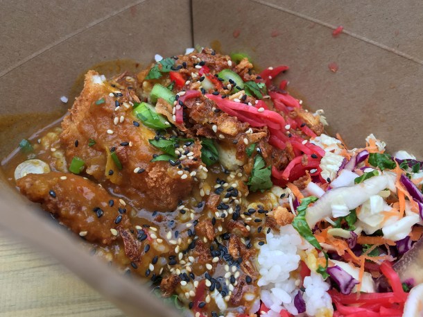 illustrative photo of the chicken katsu curry from Katsutopia at Flat Iron Square