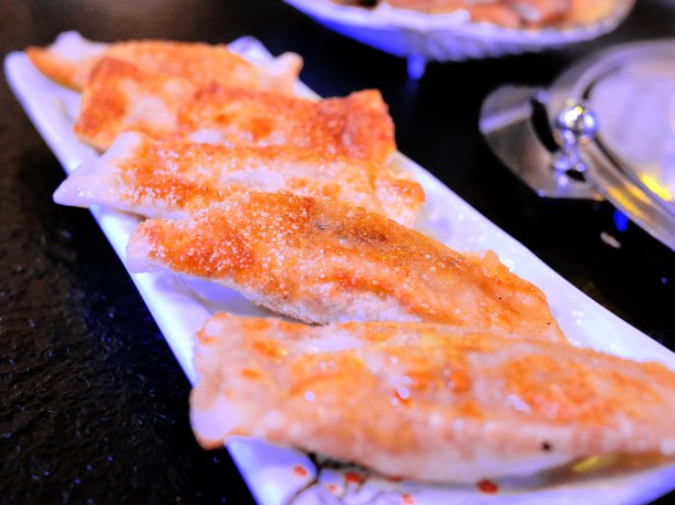 illustrative photo of the pot sticker dumplings at Seveni