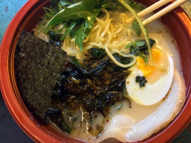 illustrative photo of the tonkotsu ramen from Tatami Ramen at Flat Iron Square