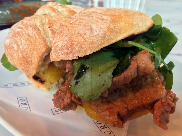 illustrative photo of the pork sandwich at Bar Douro