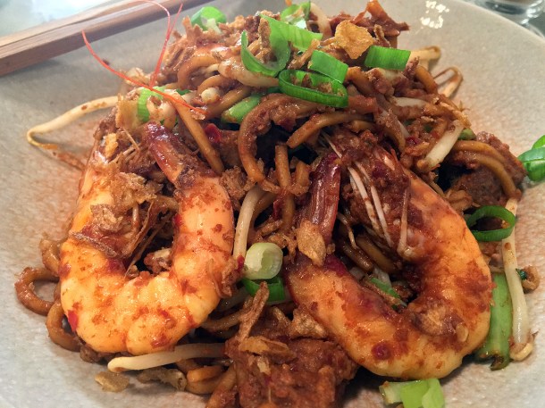 illustrative photo of the prawn mee mamak at Normah's Cafe