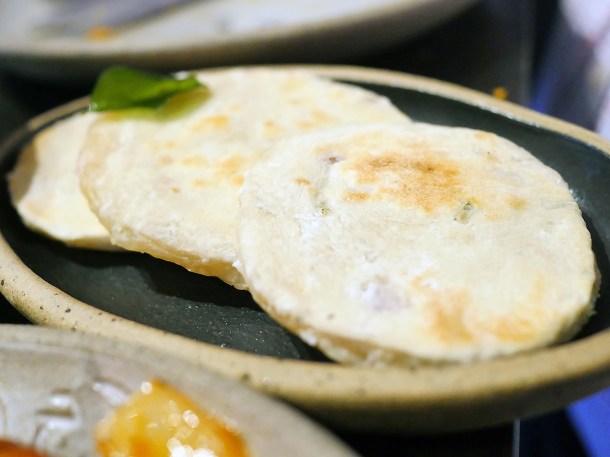 illustrative photo of the coconut roti at Paradise Soho