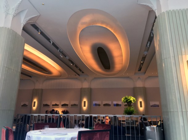 illustrative photo of the dining room at Claridge's Davies and Brook