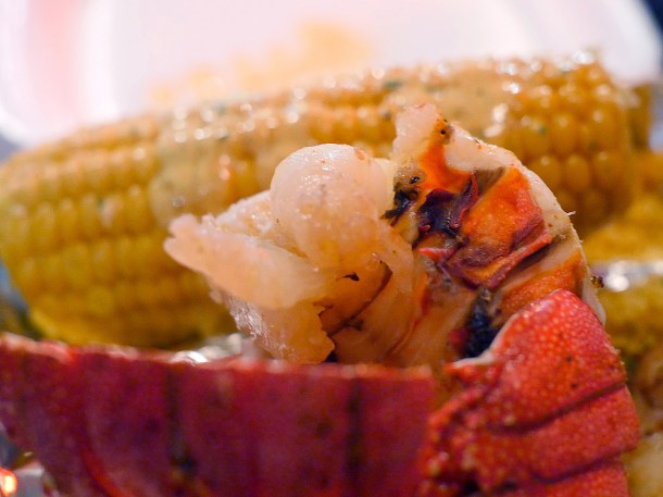 close-up photo of the lobster tail at Trap Kitchen Balham