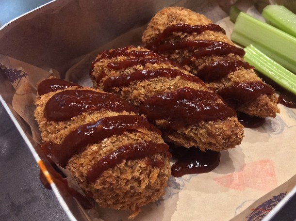 illustrative photo of the jackfruit wings at Prairie Fire