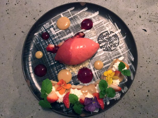 illustrative photo of the strawberry tre leches at Madera London