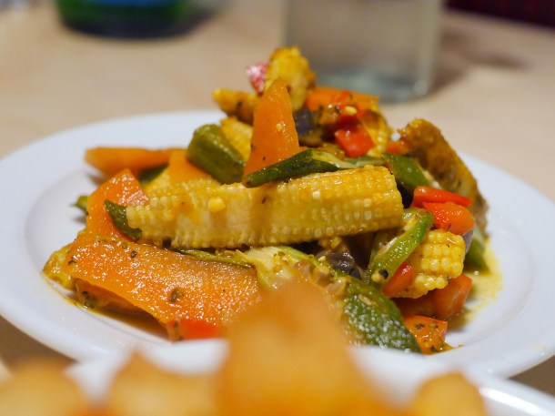 illustrative photo of the banga roasted vegetable salad at Chuku's