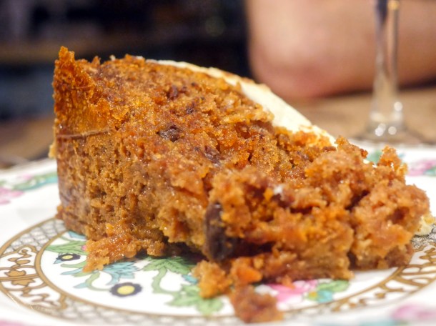 illustrative photo of the carrot cake at The Georgian