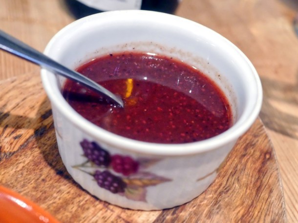 illustrative photo of the plum sauce at The Georgian