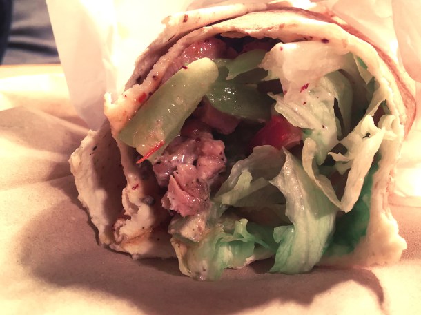 illustrative photo of the chicken kebab from Nik's Kitchen at Vinegar Yard