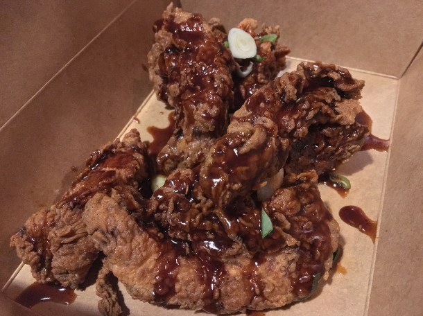 illustrative photo of the fried chicken strips from Nanny Bill's at Vinegar Yard