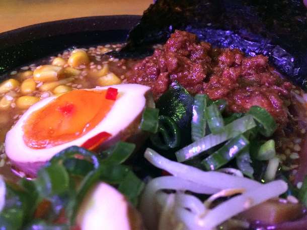 illustrative photo of the beef chilli tantanmen at Kauboi Ramen Texas Joe's