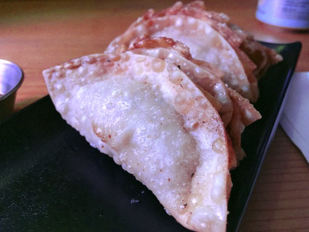 illustrative photo of the deep-fried pork gyoza at Kauboi Ramen