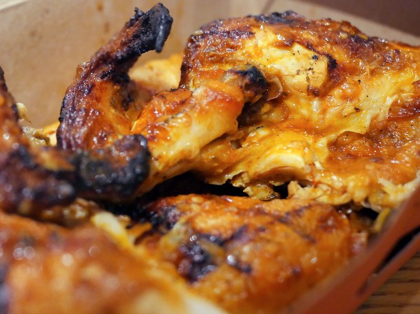 illustrative photo of the extra hot whole chicken from Nando's