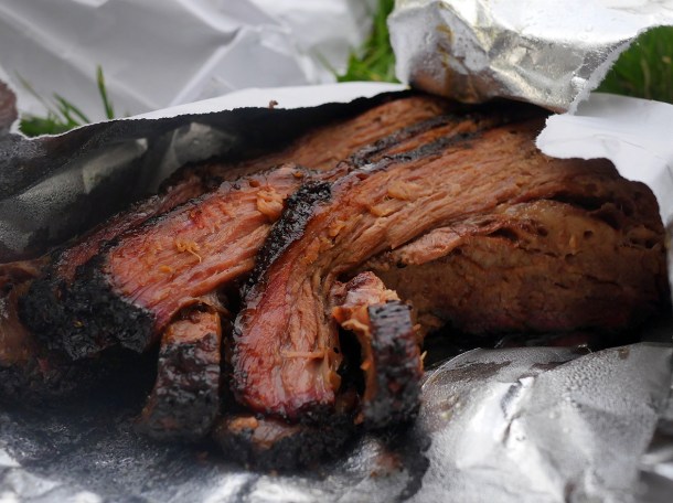 illustrative photo of the takeaway brisket from Texas Joe's