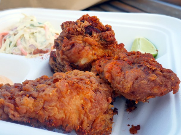 illustrative photo of the southern fried monkfish from Landed Porthleven