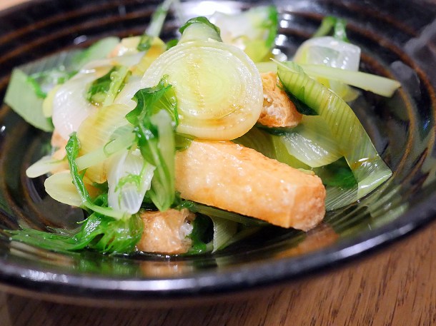 illustrative photo of the ohitashi and tofu at Koya City