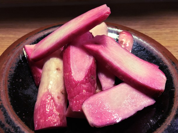 illustrative photo of the pickled daikon at Koya City