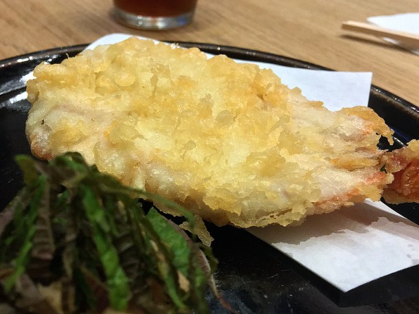 illustrative photo of the red mullet tempura special at Koya City