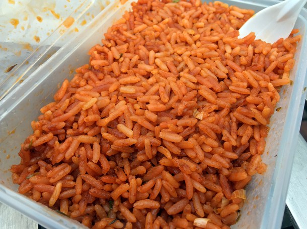 illustrative photo of the jollof rice from Alhaji Suya