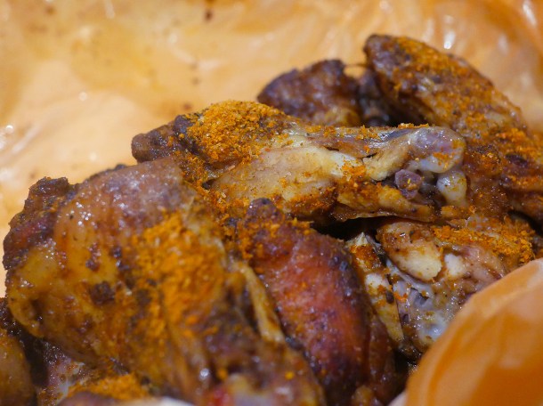 illustrative photos of the suya chicken wings from Alhaji Suya