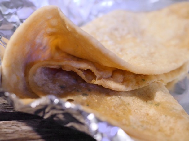 illustrative photo of the dhal puri roti from Kaieteur Kitchen