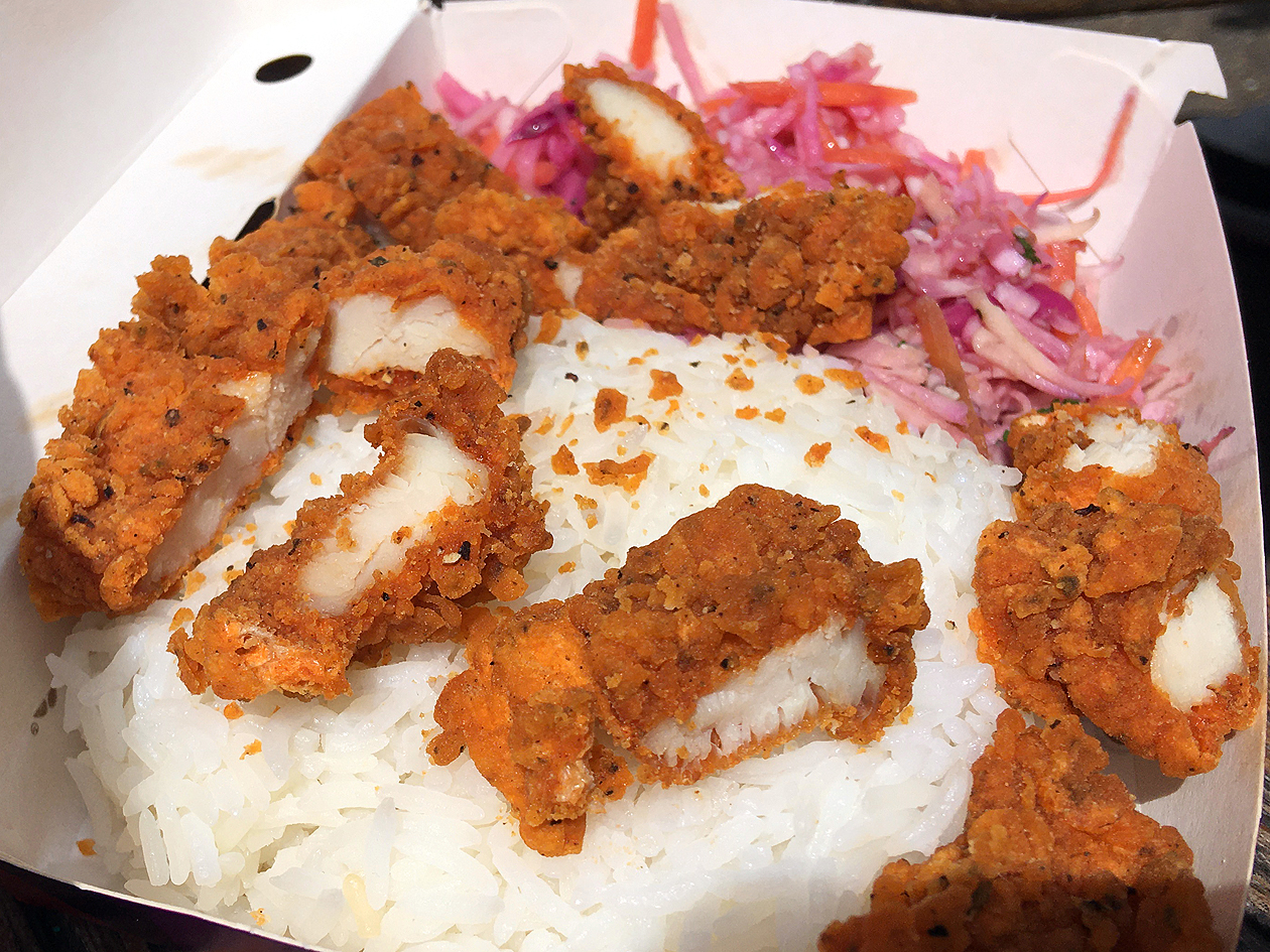 chicken rice bowl from jollibee leicester square