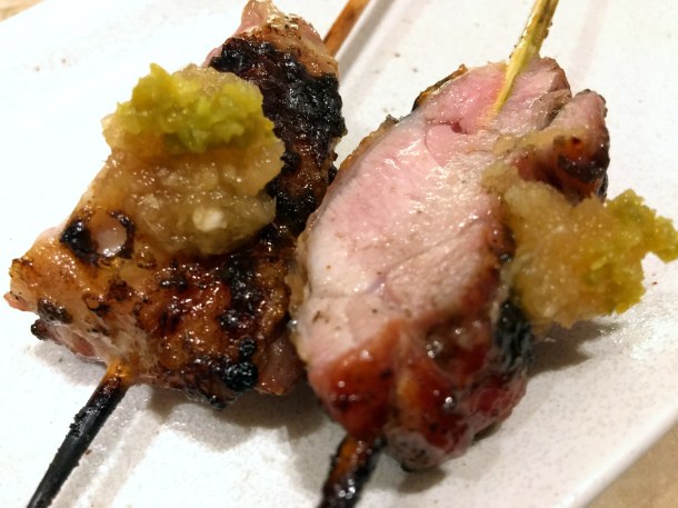 illustrative image of the omakase achillies yakitori at Humble Chicken