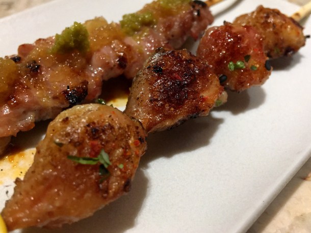 illustrative image of the tail yakitori at Humble Chicken