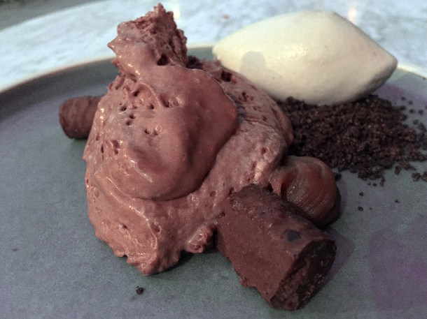 illustrative photo of the chocolate mousse and Guinness ice cream at Darby's