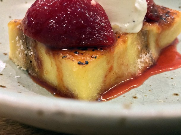 illustrative photo of the bread and butter pudding at The Gaff Abergavenny