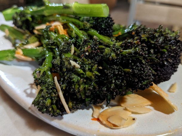 illustrative photo of the purple sprouting broccoli at Brunswick House