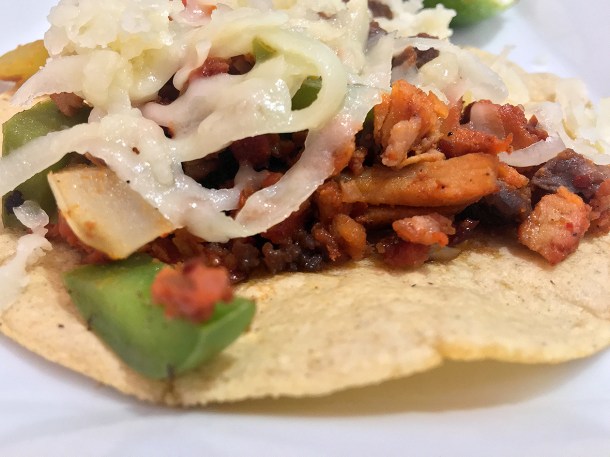 illustrative photo of the alhambre Mexican tacos at La Chingada