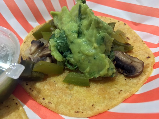 illustrative photo of the cactus tacos at La Chingada