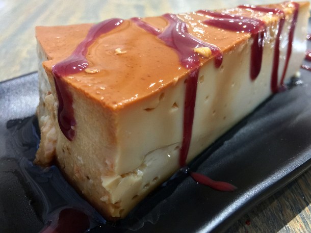 illustrative photo of the flan at La Chingada Southwark