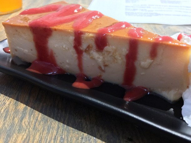 illustrative photo of the flan dessert at La Chingada