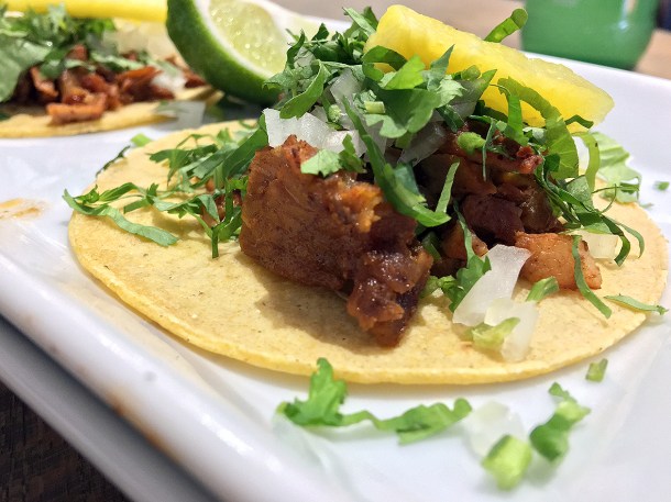 illustrative photo of the pastor tacos at La Chingada Southwark