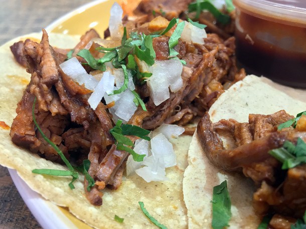 illustrative photo of the special birria tacos at La Chingada